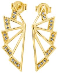 Lucy Quartermaine - Angel Wing Studs - Lyst