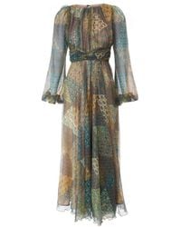 Sofia Tsereteli - Floral Fantasy Silk Dress - Lyst