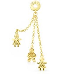 Unaloe - Plated Family Charm Chain Earrings – Modern Symbolic Jewelry For - Lyst