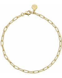 Lily Charmed - Plated Oval Link Charm Bracelet - Lyst