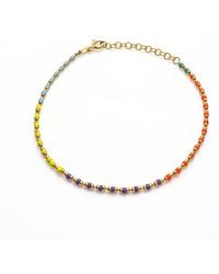 Spero London - Sterling Enamel Mine Beaded Colourful Bracelet - Lyst