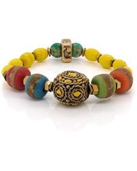 Ebru Jewelry - African & Nepal Beaded Chunky Bracelet - Lyst
