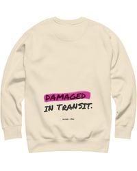 Anchor and Crew - Neutrals Natural Out For Delivery Annotations Organic Cotton Sweatshirt - Lyst