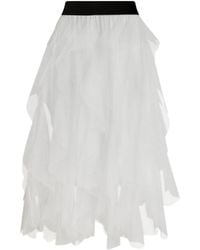 James Lakeland - Tulle Ruffle Midi Skirt - Lyst
