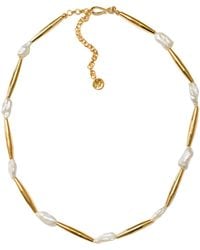 Adriana Pappas Designs - Biwa Pearl Liquid Necklace - Lyst