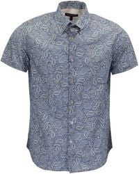 lords of harlech - Neutrals Tim Paisley Pile Natural Printed Button Up Shirt - Lyst