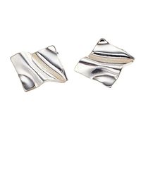 Posh Totty Designs - Fortune Square Stud Earrings - Lyst