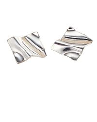 Posh Totty Designs - Fortune Square Stud Earrings - Lyst