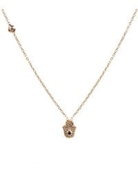 LÁTELITA London - Hamsa Hand Necklace Rosegold - Lyst