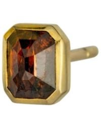 Rahul's Jewels - Sanctum Verus Earring Single -14 Karat With Genuine Diamond - Lyst