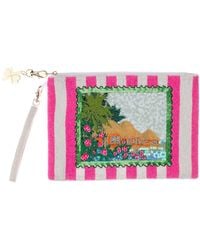 Laines London - Tropical Summer Escape Hand Beaded Clutch - Lyst