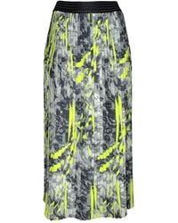 Lalipop Design - Abstract Printed Pleated Recycled Fabric Maxi Skirt - Lyst