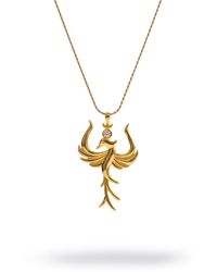 Ebru Jewelry - Rising Phoenix Diamond Necklace - Lyst