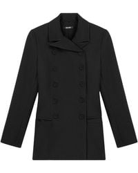 Nocturne - Padded Shoulder Double Breasted Jacket - Lyst