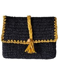 Springmoonatelier - Raffia Clutch Handbag - Lyst
