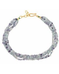 Opium Jewels - Fluorite Multi-Strand Thread Bracelet - Lyst
