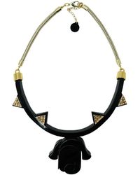 Gissa Bicalho - Handmade Acrylic Necklace Chocker Rose - Lyst