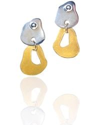 Bio-Trimmings - Tesla Earrings Two Tone - Lyst