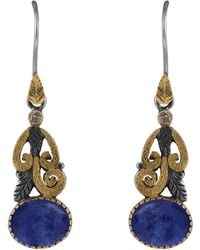Emma Chapman Jewels - Liya Tanzanite Diamond Dangle Earrings - Lyst