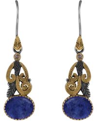 Emma Chapman Jewels - Liya Tanzanite Diamond Dangle Earrings - Lyst