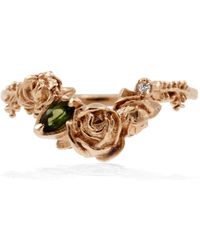 Lee Renee - Rose Ring Diamond & Tourmaline – - Lyst