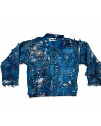 Zasta Studio - Wearable Ruins Shredded Denim Colored Shirt E - Lyst