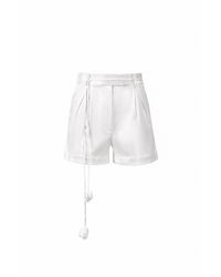 Lita Couture - Satin Shorts With Rosettes - Lyst