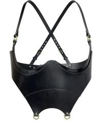 Haute Cuir - Circe Leather Corset Harness - Lyst