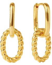 Nazzar - Twist Drop Earrings - Lyst