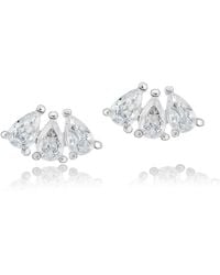 SHYMI - Mini Pear Shape Curved Studs - Lyst