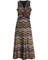 Me & Thee - Near Or Far Metallic Stripe Dress - Lyst