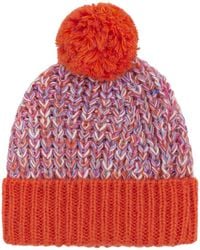 Cara & The Sky - Lolly Twist Bobble Beanie Hat - Lyst