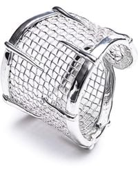 German Kabirski - Tessera And Titanium Mesh Adjustable Open Band Ring - Lyst