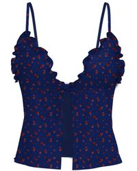 Blackbough Swim - Louise Dainty Tankini Top Heartache Pointelle - Lyst