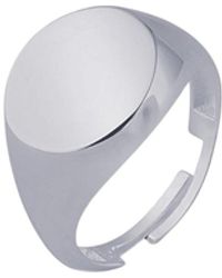 Spero London - Signature Round Sterling Signet Ring - Lyst