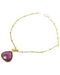 Harfi - Tourmaline Plated October Birthstone Crystal Bracelet - Lyst
