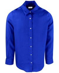 Haris Cotton - Linen Basic Long-Sleeved Shirt - Lyst
