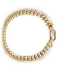 Persia Dona Jewelry - Chain & Pearls Choker Necklace - Lyst