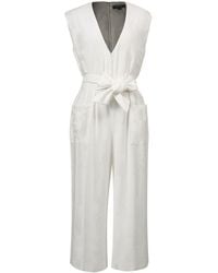 Smart and Joy - V-Neckline Patch Pocket Jumpsuit - Lyst