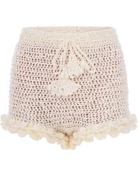 Andreeva - Chrysanthemum Handmade Crochet Shorts - Lyst