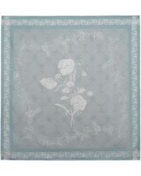 Asyii - Neutrals Garden Veil Hand-Rolled Silk Square With Double-Face Printed - Lyst
