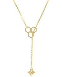 Kylie Harper - Honeycomb Bumble Bee Lariat Y Necklace - Lyst