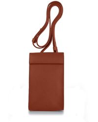 godi. - Handmade Adjustable Leather Phone Bag With Pocket - Lyst