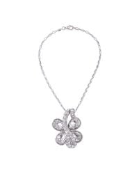 Modenaire - Butterfly Crystal Drop Pendant Necklace - Lyst