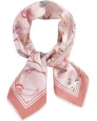 Fable England - Fable Whispering Sands Lotus Pink Square Scarf - Lyst