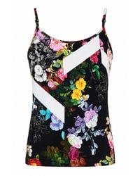 Conquista - Botanical Contrast Camisole Top - Lyst