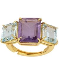 Bounkit - Annette Ring Amethyst - Lyst
