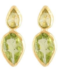 Opium Jewels - Marquise Double Drop Studs - Lyst
