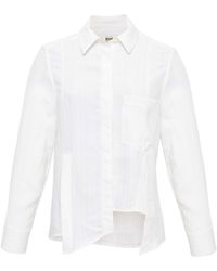 SÉLONE - Lorin Asymmetric Stripe Shirt - Lyst