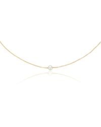 Lily & Roo - Solid Single Pearl Choker Necklace - Lyst